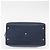FENDI Trois Jules Borsa a Mano in Pelle Blu Navy Argento Auth 152694 - vista 5
