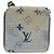 PORTAFOGLI COMPACT ZIPPY MONOGRAM ACQUERELLA BLU LOUIS VUITTON M80461 Auth 151307 - vista 13