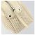 CHANEL Tote Bag Canvas Leder Weiß Silber CC Auth BA8037 - Ansicht 10