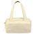 CHANEL Tote Bag Canvas Leder Weiß Silber CC Auth BA8037 - Ansicht 13