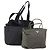 PRADA Bolsa de Esporte em Lona de Nylon 3 Peças Verde Preto Auth 154548