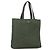 Borsa Tote Prada in Nylon Verde Argento Auth 151686