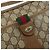 Borsa a Spalla Gucci GG Canvas Web Sherry Line in Pelle PVC Beige Rossa Auth 146143 Rosso Verde - vista 15