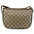 Borsa a Spalla Gucci GG Canvas Web Sherry Line in Pelle PVC Beige Rossa Auth 146143 Rosso Verde - vista 3