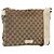 Borsa a Spalla GG Canvas Gucci Beige Argento 146236 Auth 154436