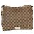 Borsa a Spalla GG Canvas Gucci Beige Argento 146236 Auth 154436 - vista 13