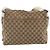 Borsa a Spalla GG Canvas Gucci Beige Argento 146236 Auth 154436 - vista 2