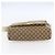 Borsa a Spalla GG Canvas Gucci Beige Argento 146236 Auth 154436 - vista 5