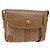 Céline Borsa a Spalla in Tela Macadam CELINE PVC Beige Oro Auth 147197 D'oro