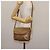 Céline Borsa a Spalla in Tela Macadam CELINE PVC Beige Oro Auth 147197 D'oro - vista 24