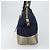 Chloé Borsa Tote Chloe in Denim Pelle Blu Auth BA5712 - vista 4