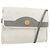 Christian Dior Borsa a spalla in tela a nido d'ape PVC oro bianco Auth 151351