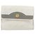 Christian Dior Borsa a spalla in tela a nido d'ape PVC oro bianco Auth 151351 - vista 2