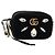 Gucci Borsa a spalla GG Marmont in velluto nero e oro 448065 Auth 145252M D'oro