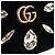Gucci Borsa a spalla GG Marmont in velluto nero e oro 448065 Auth 145252M D'oro - vista 16
