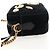 Gucci Borsa a spalla GG Marmont in velluto nero e oro 448065 Auth 145252M D'oro - vista 4