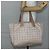 CHANEL Nuova Borsa Tote da Viaggio Nylon Beige Oro CC Auth gh841 D'oro - vista 23