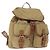 PRADA Backpack Nylon Beige Silver Auth 153987 Silvery