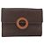 Céline CELINE Macadam Canvas Circle Shoulder Bag PVC Leather Brown Gold Auth 153465 Golden - vue 2