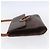 Céline CELINE Macadam Canvas Circle Shoulder Bag PVC Leather Brown Gold Auth 153465 Golden - vue 4