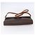Céline CELINE Macadam Canvas Circle Shoulder Bag PVC Leather Brown Gold Auth 153465 Golden - vue 9