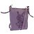 SAINT LAURENT Borsa a Spalla Kahala Canvas Viola Argento Auth gh889 Porpora