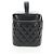 Vanity CHANEL Pochette Matelassé in Pelle di Agnello Nera Argento CC Auth 142565M Nero - vista 4