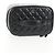 Vanity CHANEL Pochette Matelassé in Pelle di Agnello Nera Argento CC Auth 142565M Nero - vista 6