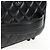 Vanity CHANEL Pochette Matelassé in Pelle di Agnello Nera Argento CC Auth 142565M Nero - vista 7