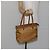 Céline Borsa a mano CELINE in nylon marrone oro Auth 143497 D'oro - vista 23