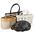 Bolso Tote Nova Check Burberry de Lona 4 piezas Beige Auth bs29616