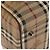 Autre Marque Borsa Boston in PVC beige e oro Nova Check di Burberrys Auth gh919 D'oro - vista 12