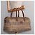 Autre Marque Borsa Boston in PVC beige e oro Nova Check di Burberrys Auth gh919 D'oro - vista 20