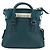 Autre Marque Mini borsa a mano in pelle 2 in 1 Maison Margiela blu argento autentica 128504M - vista 13