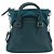 Autre Marque Mini borsa a mano in pelle 2 in 1 Maison Margiela blu argento autentica 128504M - vista 2