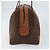 Céline Borsa a mano in tela Macadam CELINE in pelle PVC marrone oro Auth ep11458 D'oro - vista 4