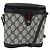 Borsa a Spalla Gucci GG Supreme Sherry Line PVC Blu Navy Oro 904 02 070 Auth 151004 D'oro