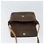 Céline Borsa a spalla circolare in tela Macadam CELINE in pelle PVC marrone oro Auth 150513 D'oro - vista 19