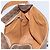 Céline Borsa a spalla circolare in tela Macadam CELINE in pelle PVC marrone oro Auth 150513 D'oro - vista 20
