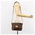 Céline Borsa a spalla circolare in tela Macadam CELINE in pelle PVC marrone oro Auth 150513 D'oro - vista 22
