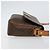 Céline Borsa a spalla circolare in tela Macadam CELINE in pelle PVC marrone oro Auth 150513 D'oro - vista 3