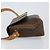 Céline Borsa a spalla circolare in tela Macadam CELINE in pelle PVC marrone oro Auth 150513 D'oro - vista 4