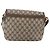 Gucci Borsa a Spalla GG Supreme in PVC Pelle Beige Oro 001 106 0185 Auth ki6140 - vista 2