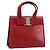 Sac à main Vala en cuir rouge et or de Salvatore Ferragamo Auth bs31710 Doré