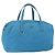 Borsa Boston PRADA in nylon blu argento autentica 157666