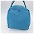 Borsa Boston PRADA in nylon blu argento autentica 157666 - vista 5
