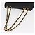 BALLY Borsa a Spalla a Catena Pelle Nera Oro Auth 157788 Nero D'oro - vista 7