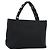 Borsa a mano Salvatore Ferragamo in tela nera e argento autentica bs31657