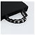 Borsa a mano Salvatore Ferragamo in tela nera e argento autentica bs31657 - vista 7