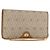 Borsa a spalla in tela Trotter Christian Dior beige e oro Auth BA8648 D'oro